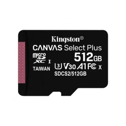 Memoria Micro SD Kingston Canvas Select Plus 512GB SDXC, V30, A1