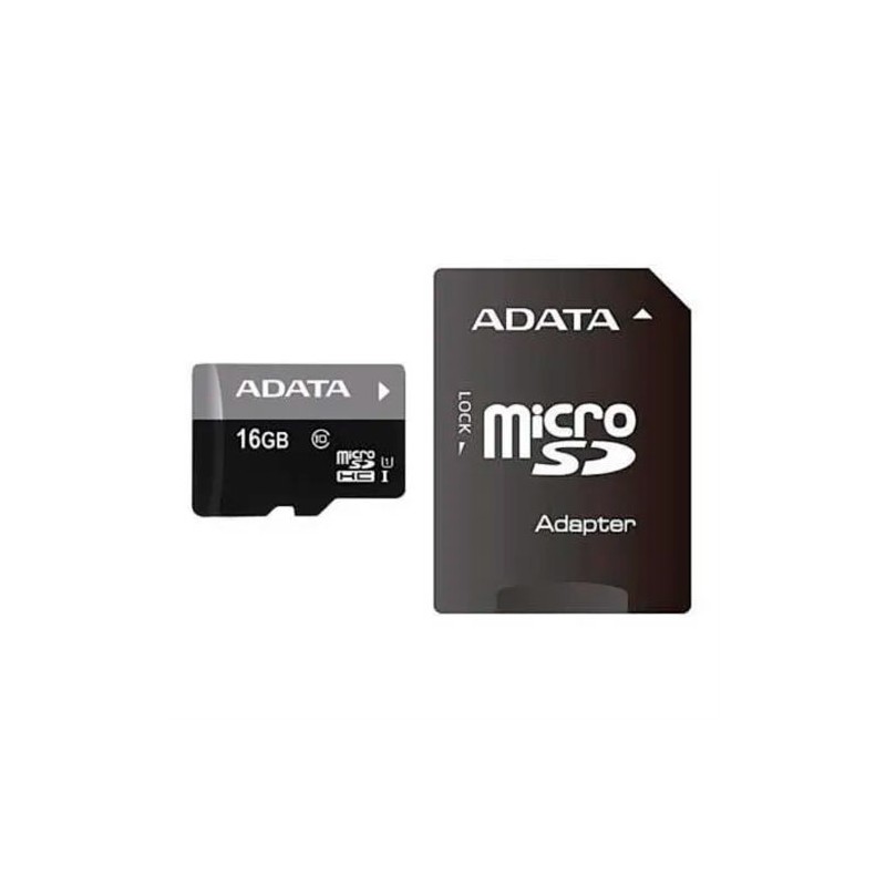 MEMORIA MICRO SD ADATA UHS-I 16GB CLASS 10 C/ ADAPTADOR SD