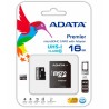 MEMORIA MICRO SD ADATA UHS-I 16GB CLASS 10 C/ ADAPTADOR SD