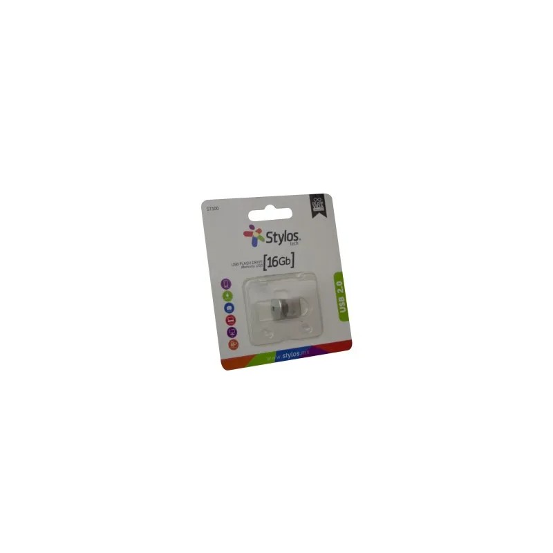 Memoria Flash, USB Stylos STMUS42S 16GB USB 3.2 Plata