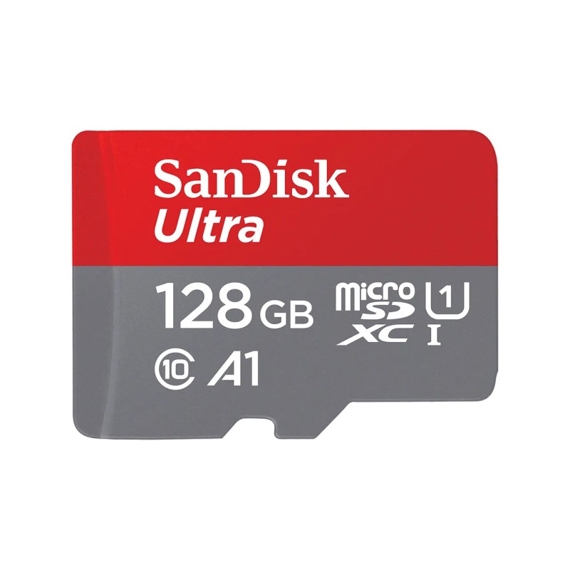 Memoria Flash, USB Sandisk Ultra A1 128GB MicroSDxc Clase 10