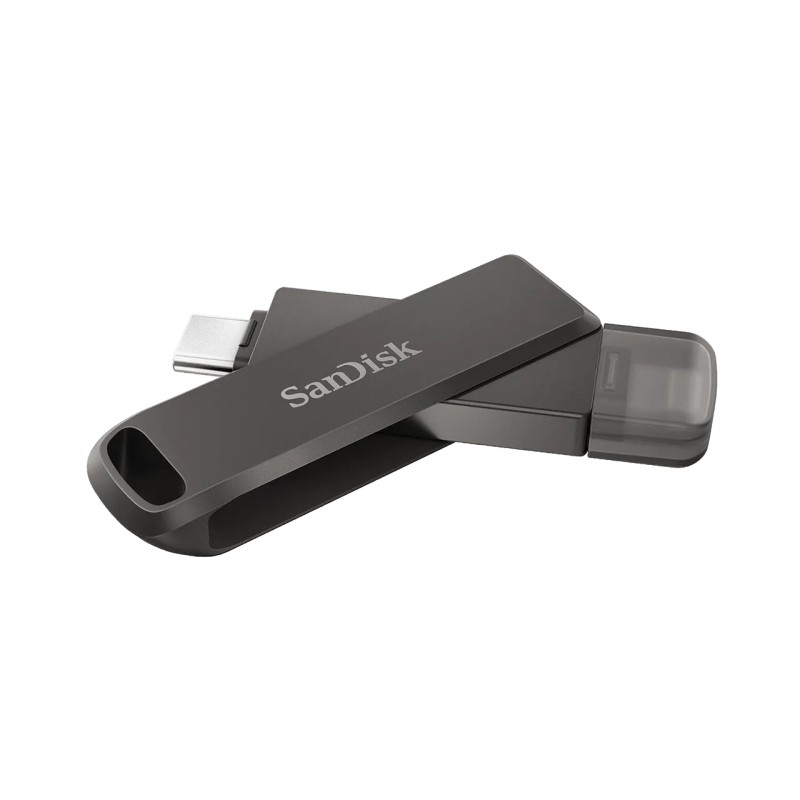 Memoria Flash, USB Sandisk Ixpand Drive Luxe 64GB USB 3.1 Negro