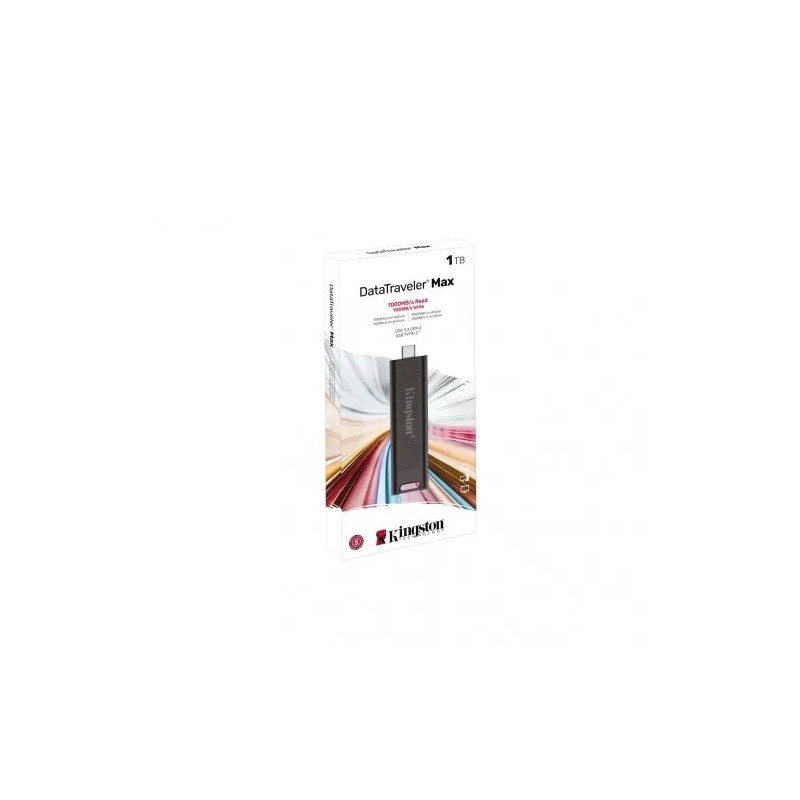Memoria Flash, USB Kingston Datatraveler Max 256GB USB 3.2 Tipo C Negro
