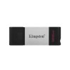 Memoria Flash, USB Kingston Datatraveler 80 128GB USB-C 3.2 Negro, Plata