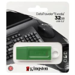 Memoria Flash, USB 3.2 Kingston Datatraveler 32GB Exodia Verde