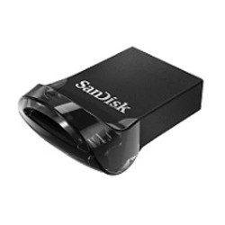 Memoria Flash, USB 3.1 Sandisk 128GB Ultra Fit Read 150Mb/S Negro