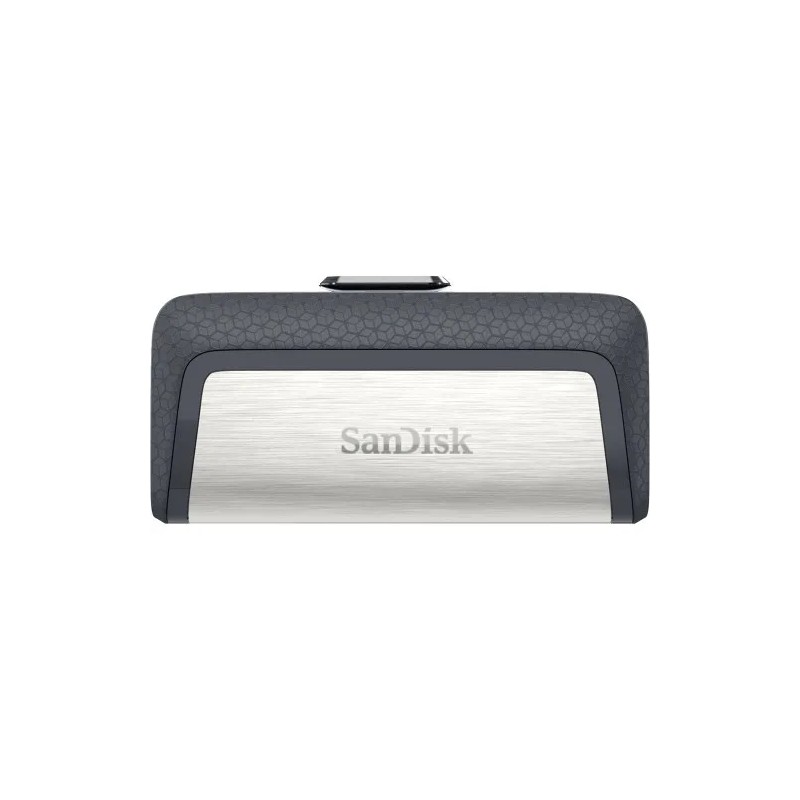 Memoria Flash, USB 3.0 USB-C Sandisk 128GB Ultra Dual USB Read 150Mb/S Negro, Plata