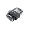 Memoria Flash, USB 3.0 Micro USB Sandisk 16GB Dual M3.0 Negro