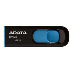 Memoria Flash, USB 3.0 Adata 32GB Dashdrive Uv128 Read 40 MbS Write 25Mb/S Negro, Azul