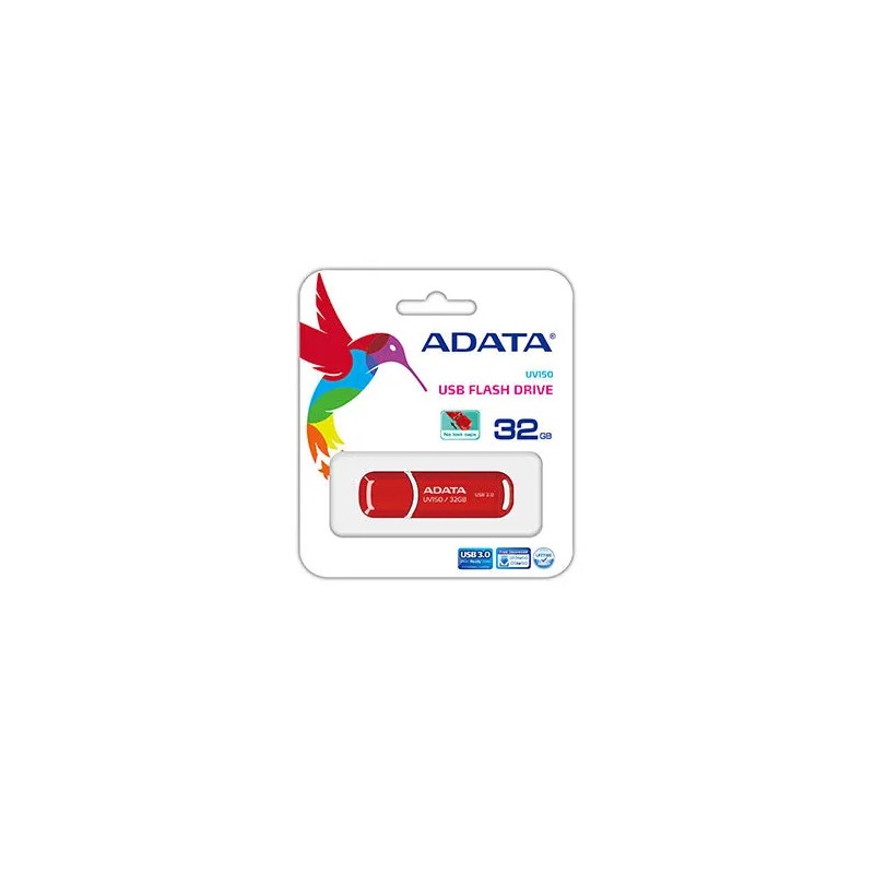 Memoria Flash, USB 3.0 Adata 32GB Classic Uv150 Rojo