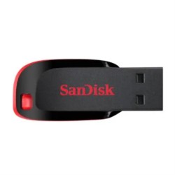 Memoria Flash, USB 2.0 Sandisk 32GB Cruzer Blade Negro