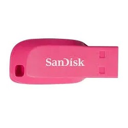 Memoria Flash, USB 2.0 Sandisk 16GB Cruzer Blade Rosa