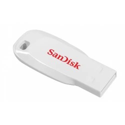 Memoria Flash, USB 2.0 Sandisk 16GB Cruzer Blade Blanco