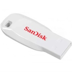 Memoria Flash, USB 2.0 Sandisk 16GB Cruzer Blade Blanco