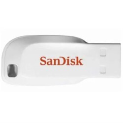 Memoria Flash, USB 2.0 Sandisk 16GB Cruzer Blade Blanco
