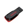 Memoria Flash, USB 2.0 Sandisk 128GB Cruzer Blade Negro, Rojo
