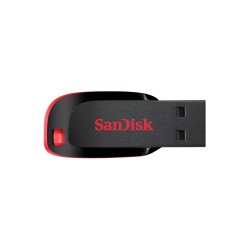 Memoria Flash, USB 2.0 Sandisk 128GB Cruzer Blade Negro, Rojo