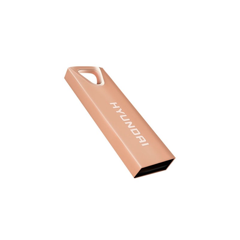 Memoria Flash, USB 2.0 Hyundai Bravo Deluxe 16GB USB 2.0 Oro Rosado