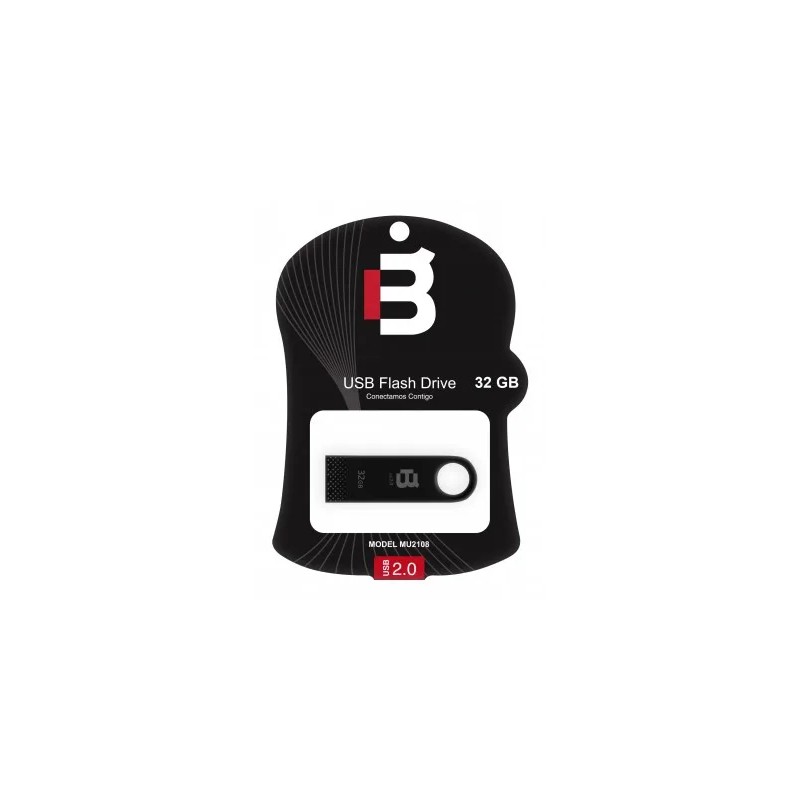 Memoria Flash, USB 2.0 Blackpcs Mu2108 32GB USB 2.0 Negro