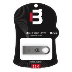 Memoria Flash, USB 2.0 Blackpcs 16GB Mu2108 Plata