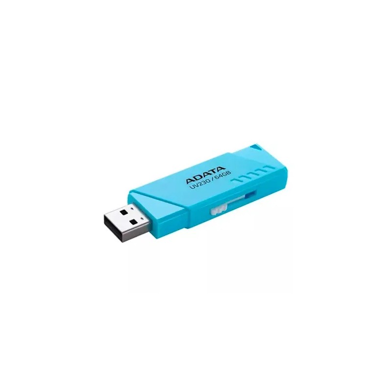 Memoria Flash, USB 2.0 Adata 64GB Uv230 Azul