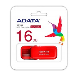 Memoria Flash, USB 2.0 Adata 16GB Uv240 Rojo