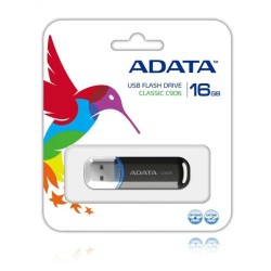 Memoria Flash, USB 2.0 Adata 16GB C906 Negro