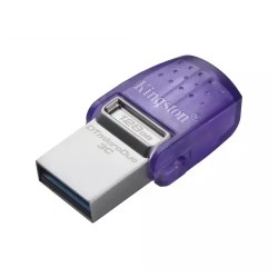 Memoria Flash USB Kingston DataTraveler MicroDuo 3C 64GB USB A/C Lectura 200MB/s Morado