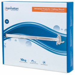 Manhattan Soporte de Techo para Proyector, 13-106cm, hasta 10Kg, Plata