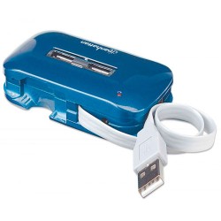 Manhattan Hub USB 2.0 de 7 Puertos, 480 Mbit/s, con Fuente