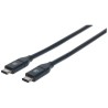 Manhattan Cable USB C Macho - USB C Macho, 1 Metros, Negro