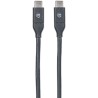 Manhattan Cable USB C Macho - USB C Macho, 1 Metros, Negro