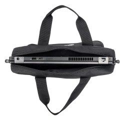 Maletin de Poliester Manhattan 439862 para Laptop 12.5 Pulgadas Negro