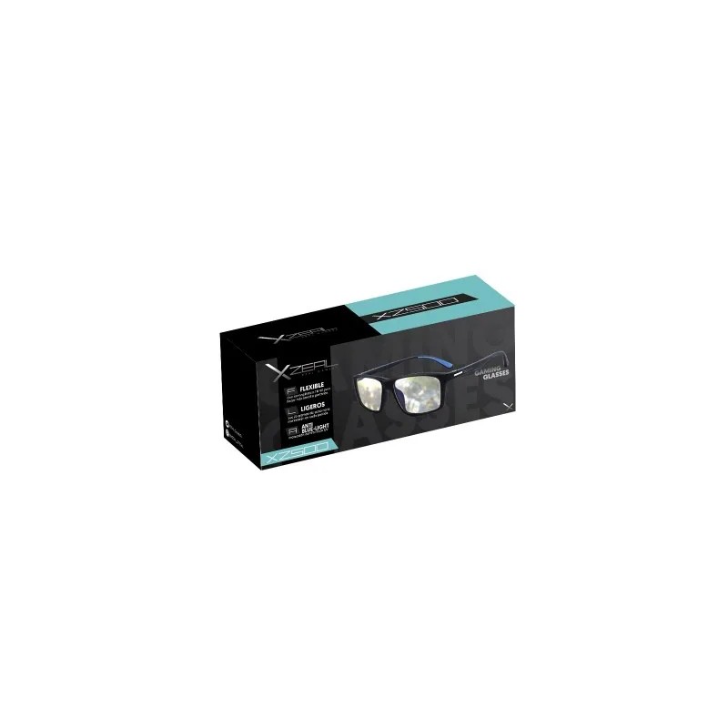 Lentes Gamer Xzeal Xz500 Anti Blue Light Termoplastico Tr90 Negro