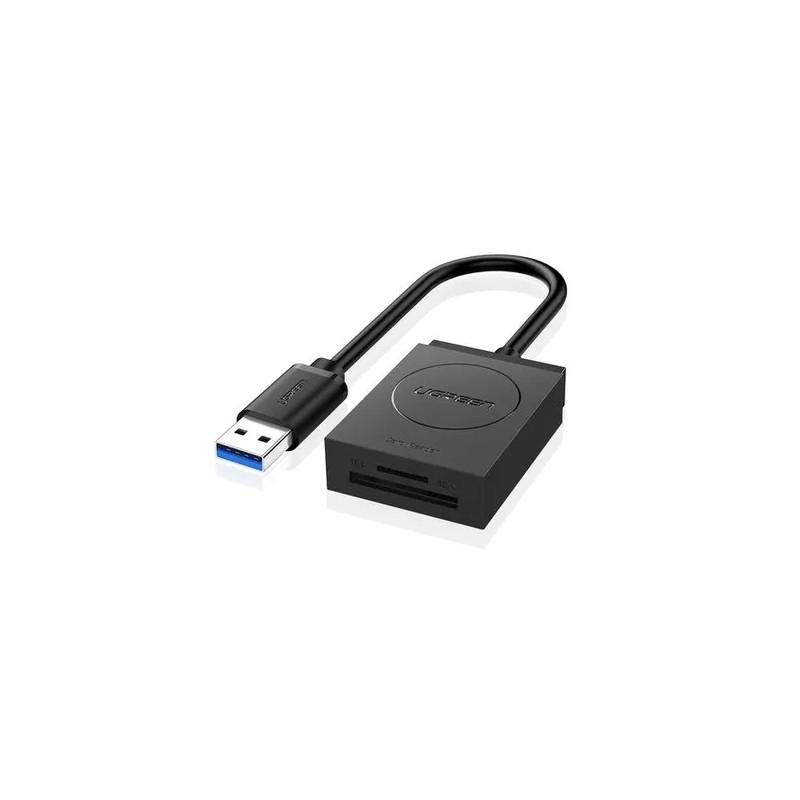 Lector de Memorias Ugreen 20250 SD/TF USB A 3.0 Negro, Gris