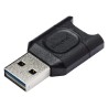 Lector de Memorias MicroSD Kingston Externo USB 3.2 Otg Negro