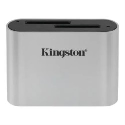 Lector de Memorias Kingston Workflow Sd/Sdhc/Sdxc USB 3.0 Negro, Plata para Workflow Station