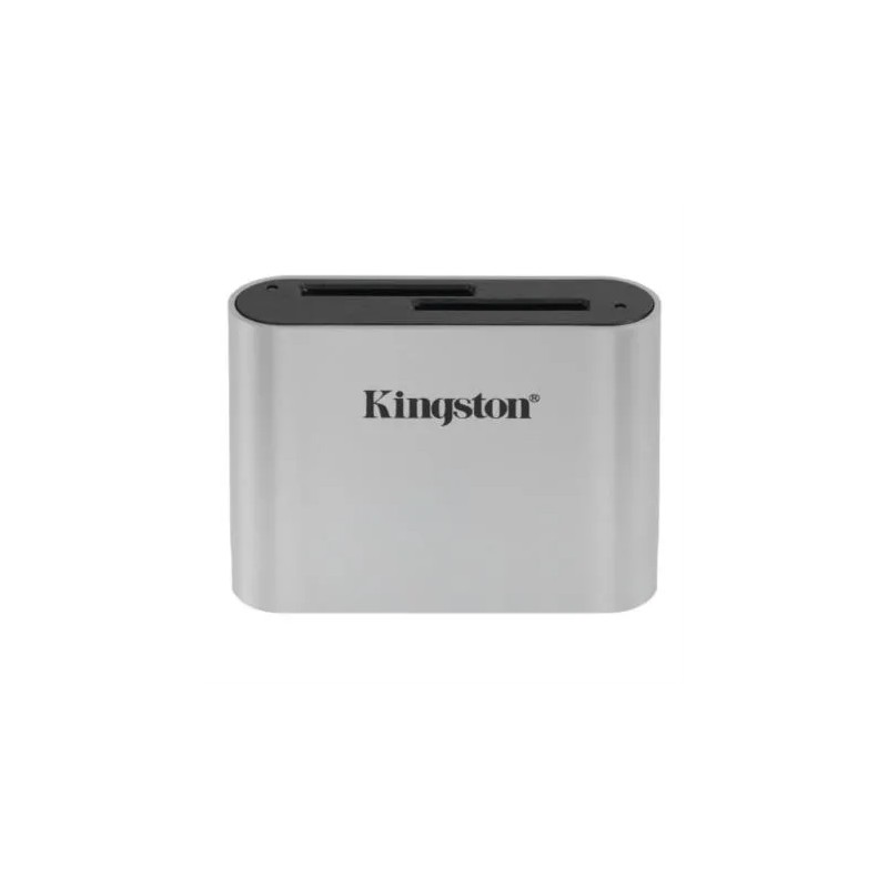 Lector de Memorias Kingston Workflow Sd/Sdhc/Sdxc USB 3.0 Negro, Plata para Workflow Station