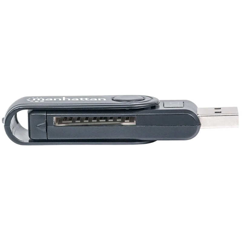 Lector de Memorias Flash Manhattan Externo USB 3.0 Negro