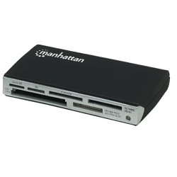 Lector de Memorias Flash Manhattan Externo USB 2.0 Negro