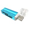 Lector de Memorias Brobotix 180420A Ms Duo/MicroSD/Sd USB 2.0 Azul