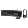 Kit Teclado+Mouse+Diadema para Oficina PERFECT CHOICE PC-201700