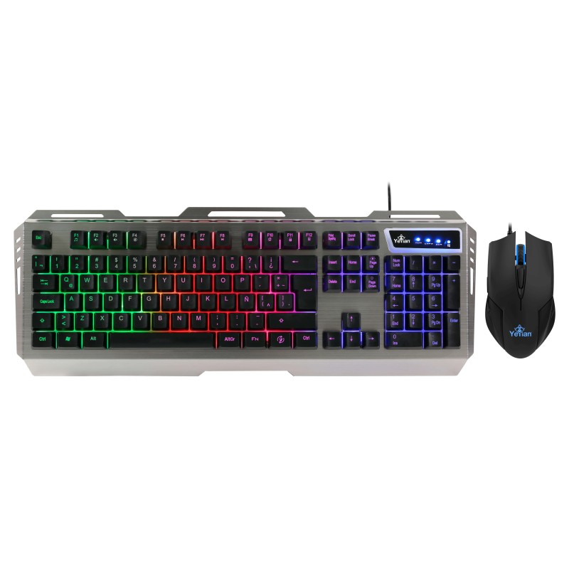 Kit Teclado y Mouse Yeyian Gaming LED Ykp-20706 Phoenix 3000 USB