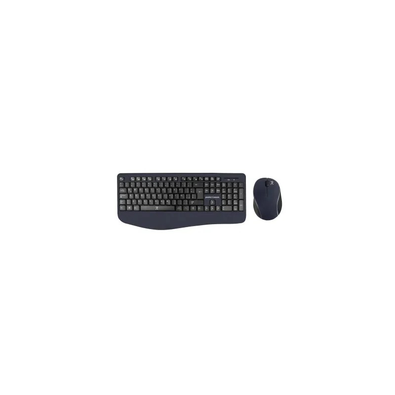 Kit Teclado y Mouse Perfect Choice PC-201236 Rf Inalámbrico Negro (Español)