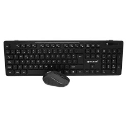 Kit Teclado y Mouse Naceb Na-0123 Inalámbrico Negro