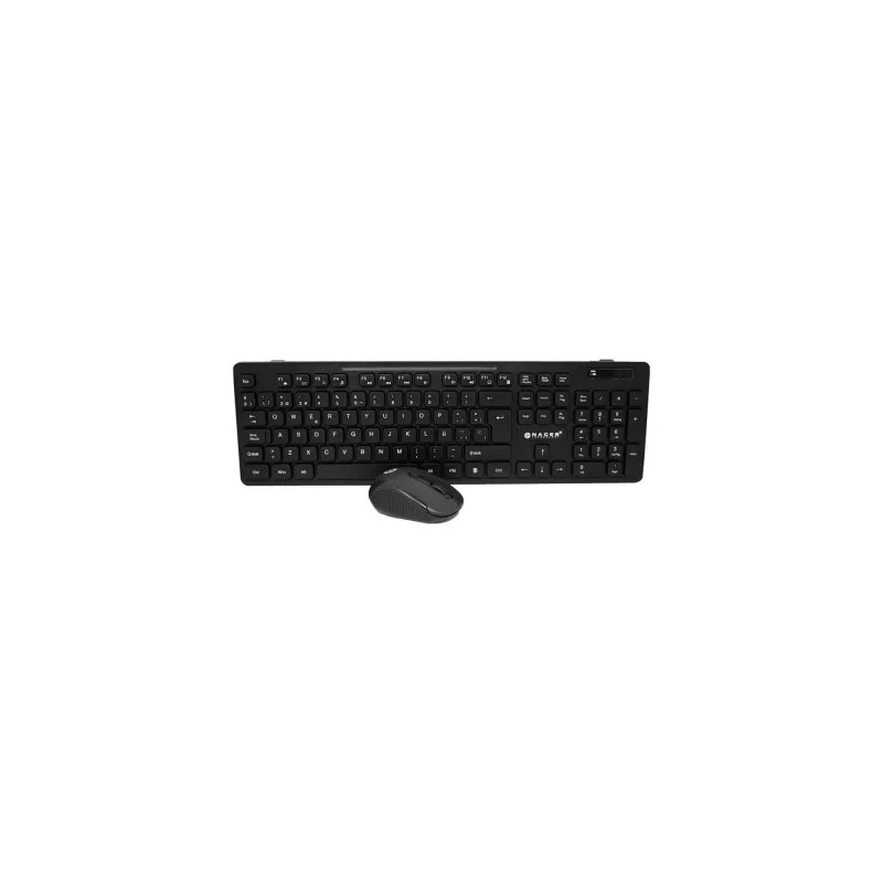 Kit Teclado y Mouse Naceb Na-0123 Inalámbrico Negro