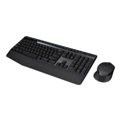 Kit Teclado y Mouse Logitech MK345, Inalambrico, Teclado Multimedia, Color Negro, Boton de Encendido