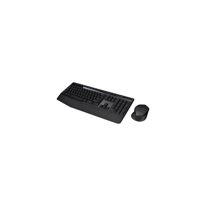 Kit Teclado y Mouse Logitech MK345, Inalambrico, Teclado Multimedia, Color Negro, Boton de Encendido