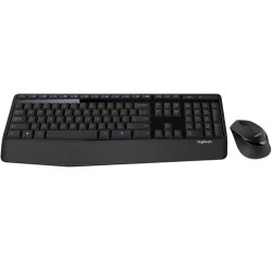 Kit Teclado y Mouse Logitech MK345, Inalambrico, Teclado Multimedia, Color Negro, Boton de Encendido