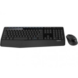 Kit Teclado y Mouse Logitech MK345, Inalambrico, Teclado Multimedia, Color Negro, Boton de Encendido